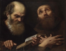 212/sacchi, andrea - saints anthony abbot and francis of assisi